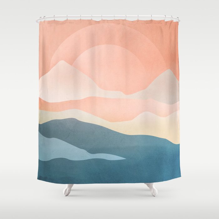 Mountain Ridge 01 Shower Curtain Gallery Image 1