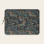 Whimsical Horses Botanicals II Laptop Sleeve Gallery Image 1