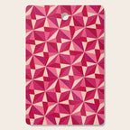 Kaleidoscope Tile Pattern VIII Vibrant Pink and Red Cutting Board Gallery Image 1