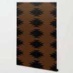 Geometric Southwestern Minimalism - Earthy Burnt Orange Wallpaper Gallery Image 2