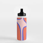 Copacetic Abstract Royal Blue Blush Pink Red Orange Water Bottle Gallery Image 2
