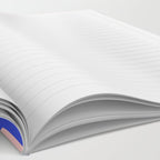 Copacetic Abstract Royal Blue Blush Pink Red Orange Notebook Gallery Image 2