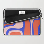 Copacetic Abstract Royal Blue Blush Pink Red Orange Laptop Sleeve Gallery Image 2