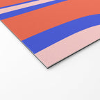 Copacetic Abstract Royal Blue Blush Pink Red Orange Welcome Mat Gallery Image 2