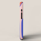 Copacetic Abstract Royal Blue Blush Pink Red Orange iPhone Case Gallery Image 2