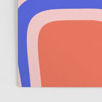 Copacetic Abstract Royal Blue Blush Pink Red Orange Poster Gallery Image 3