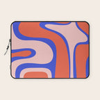 Copacetic Abstract Royal Blue Blush Pink Red Orange Laptop Sleeve Gallery Image 1