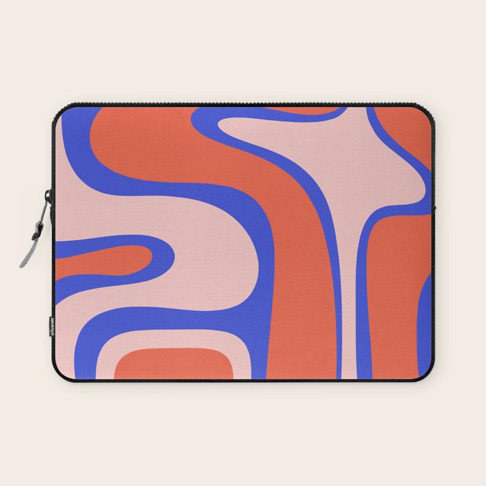 Copacetic Abstract Royal Blue Blush Pink Red Orange Laptop Sleeve Gallery Image 1