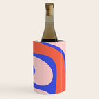 Copacetic Abstract Royal Blue Blush Pink Red Orange Wine Chiller Gallery Image 1