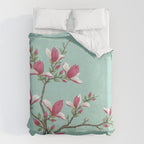 Magnolia : Minhwa-Korean traditional/folk art Duvet Cover Gallery Image 6