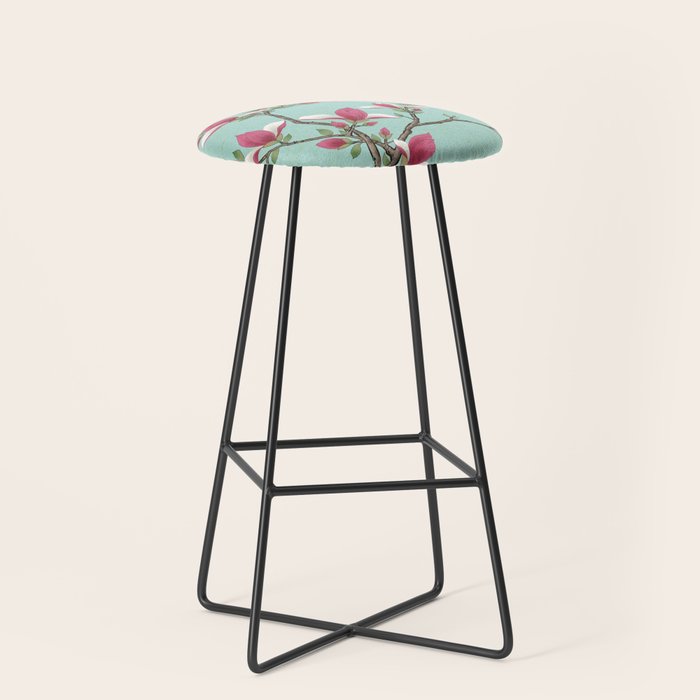 Magnolia : Minhwa-Korean traditional/folk art Stool Gallery Image 1