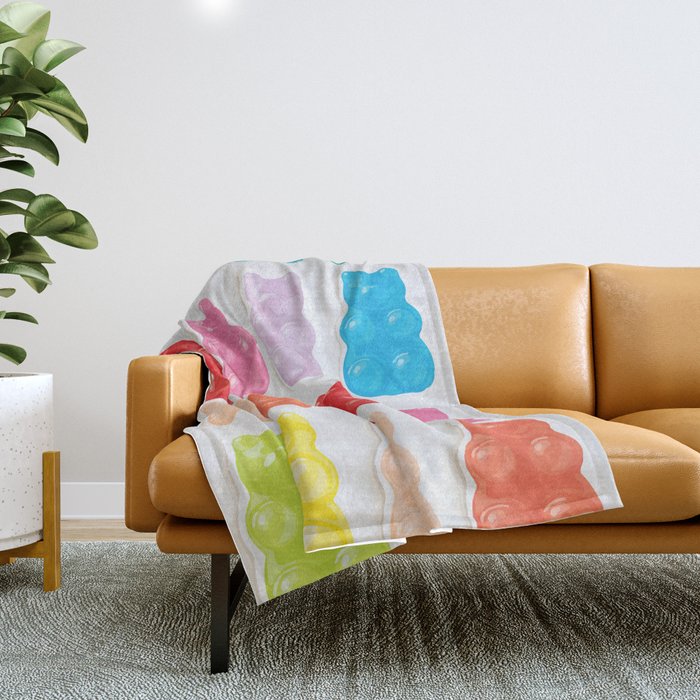 Gummy Bears Throw Blanket Gallery Image 1