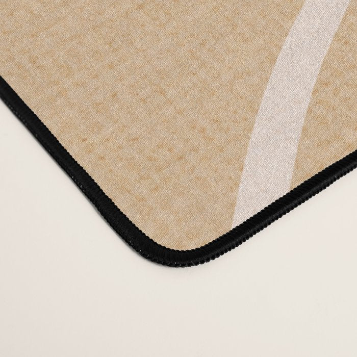 Modern Boho Art Nouveau Floral 2.3 Neutral Sand Desk Mat Gallery Image 4
