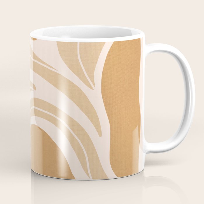 Modern Boho Art Nouveau Floral 2.3 Neutral Sand Coffee Mug Gallery Image 1