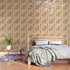 Modern Boho Art Nouveau Floral 2.3 Neutral Sand Wallpaper Gallery Image 3
