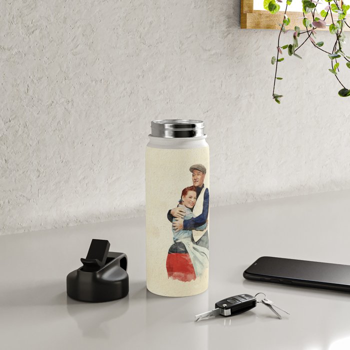 The Quiet Man - Watercolor Water Bottle Gallery Image 4