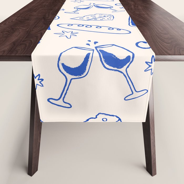 Wine and Cheese. Cheers Table Runner Gallery Image 1