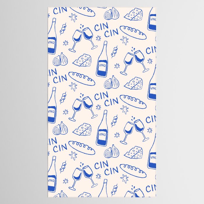 Wine and Cheese. Cheers Tablecloth Gallery Image 2