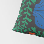 Summer Bloom: Midnight Rain Forest Pillow Sham Gallery Image 4