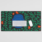 Summer Bloom: Midnight Rain Forest Desk Mat Gallery Image 1