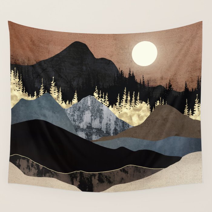 Autumn Mountains Wall Tapestry Gallery Image 4