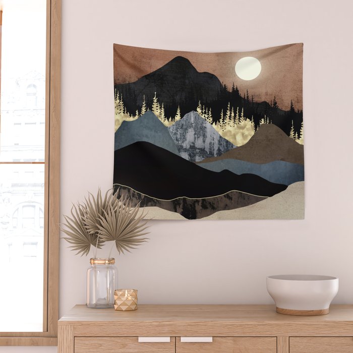 Autumn Mountains Wall Tapestry Gallery Image 2