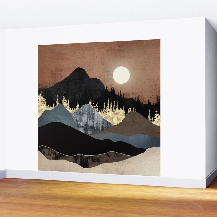 Autumn Mountains Wall Mural Gallery Image 2