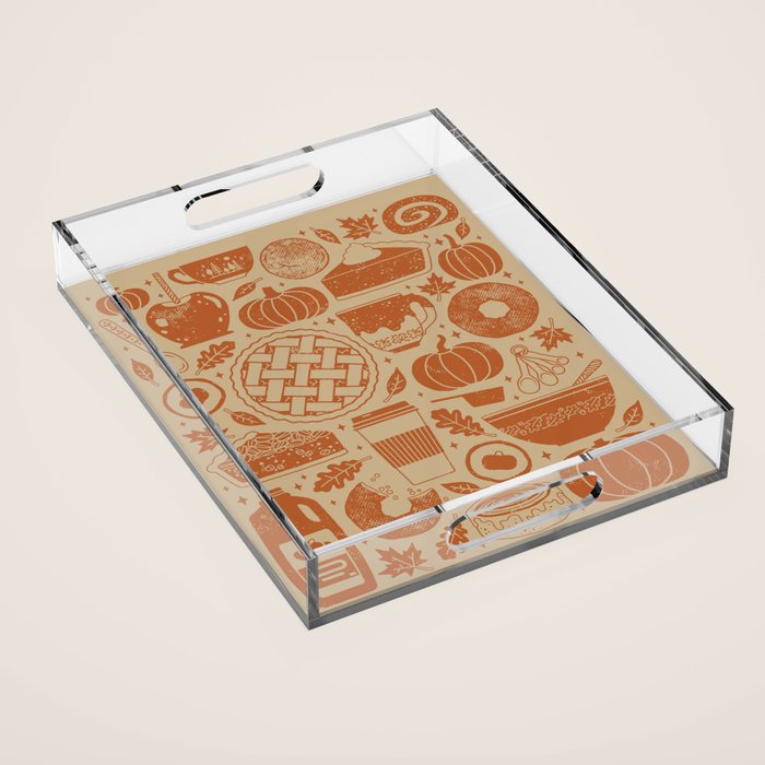 Pumpkin Spice: Latte Acrylic Tray Gallery Image 1