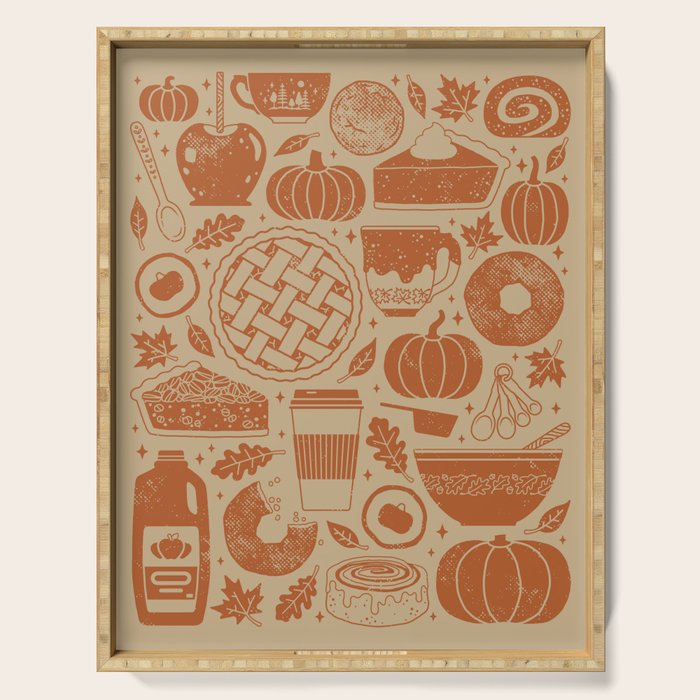 Pumpkin Spice: Latte Serving Tray Gallery Image 1