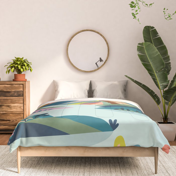 Modern Scenic Mountains  Comforter Gallery Image 3