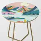 Modern Scenic Mountains  Side Table Gallery Image 2