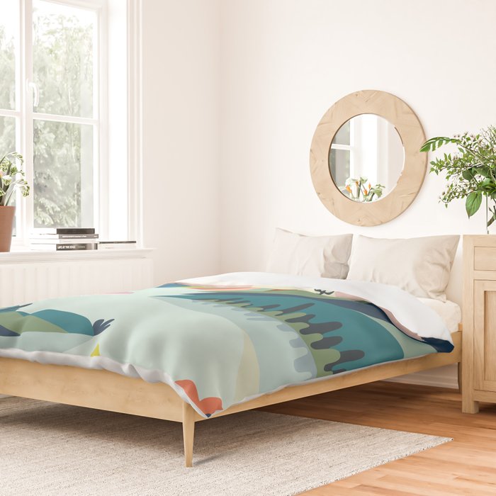 Modern Scenic Mountains  Duvet Cover Gallery Image 2