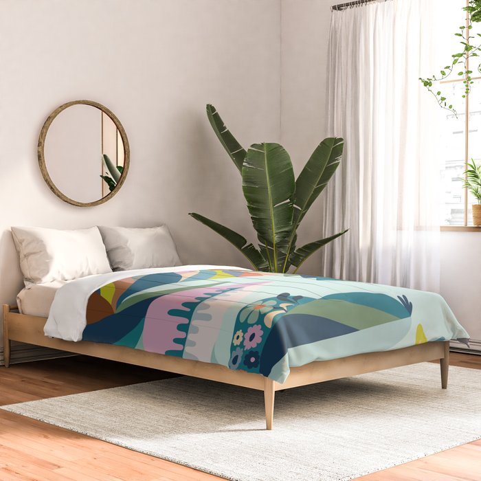 Modern Scenic Mountains  Comforter Gallery Image 2