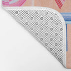 Vote Hand Lettering on Peach Watercolor Background Bath Mat Gallery Image 2
