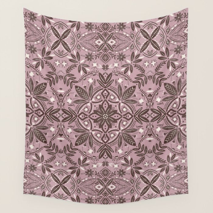 Rustic Pink Serenity Wall Tapestry Gallery Image 4