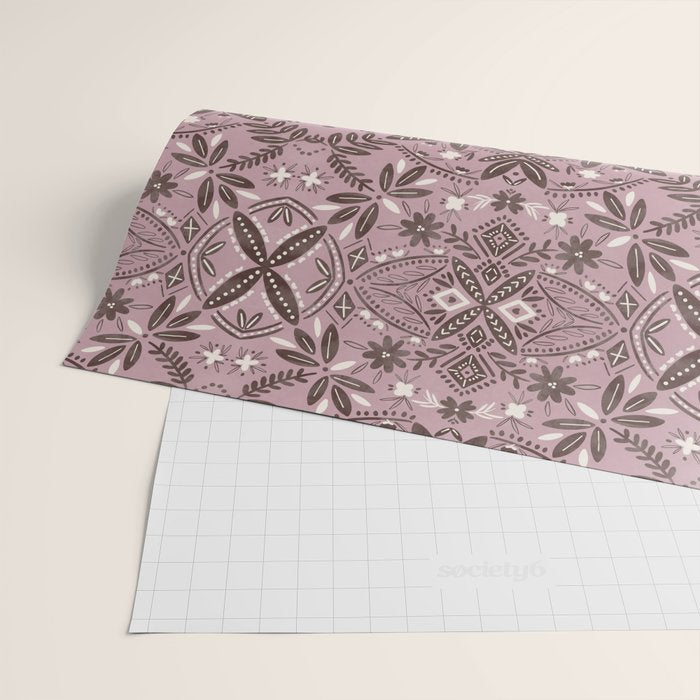 Rustic Pink Serenity Wrapping Paper Gallery Image 2