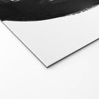 Knots Black & White Minimalist Ink Tribal Mid Century Pattern Dark Painting Pattern Welcome Mat Gallery Image 2