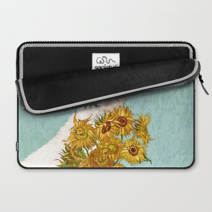 Naughty Llama and The Sunflowers Laptop Sleeve Gallery Image 2