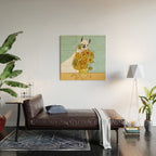 Naughty Llama and The Sunflowers Wood Wall Art Gallery Image 2