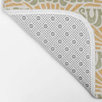 Sunshine - gold and green Bath Mat Gallery Image 2
