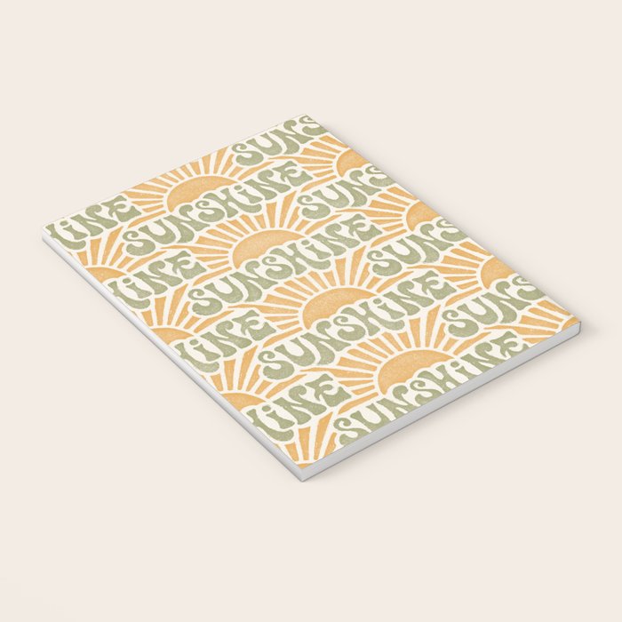 Sunshine - gold and green Notebook Gallery Image 3