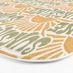 Sunshine - gold and green Bath Mat Gallery Image 3
