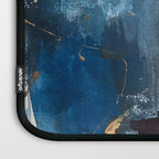 Breathe: colorful abstract in black, blue, purple, gold and white Laptop Sleeve Gallery Image 3