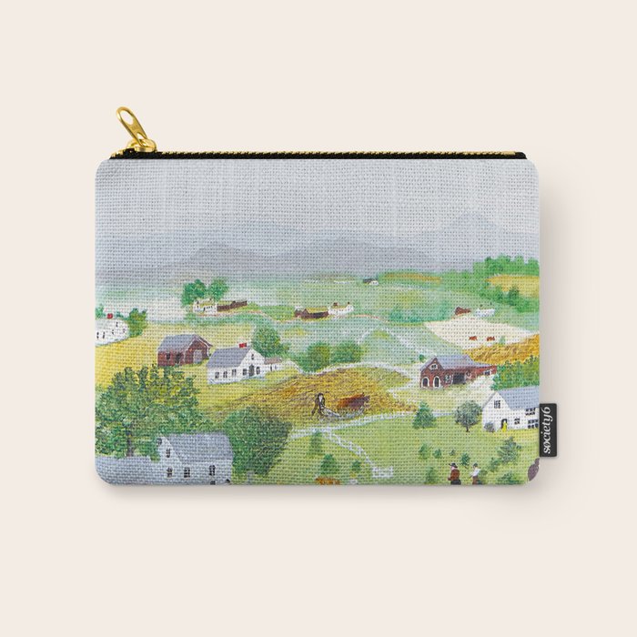 Anna Mary Robertson 'Grandma' Moses Mountains American Folk Art Carry All Pouch Gallery Image 1