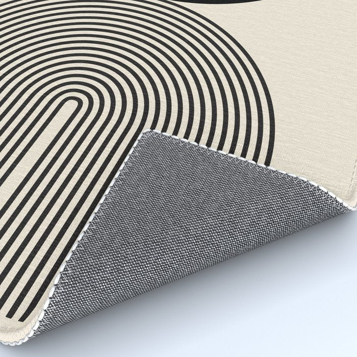 Abstraction_BLACK_DOT_LINE_ART_Minimalism_003C Rug Gallery Image 4