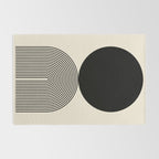 Abstraction_BLACK_DOT_LINE_ART_Minimalism_003C Rug Gallery Image 2