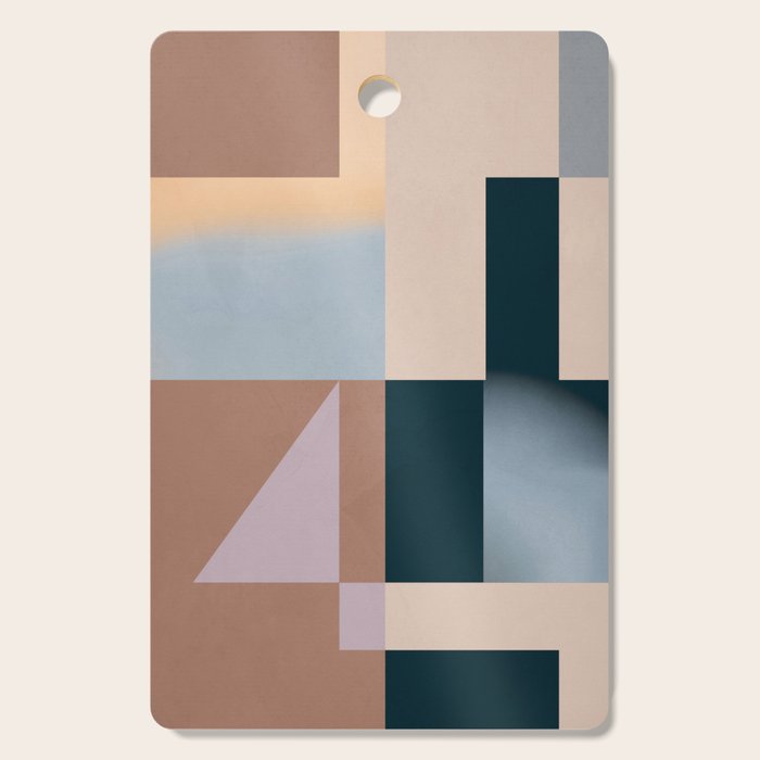 Modern Abstraction Mocha Mousse Cutting Board