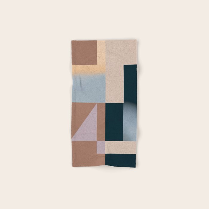 Modern Abstraction  Mocha Mousse Bath Towel Gallery Image 1