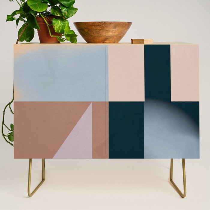 Modern Abstraction  Mocha Mousse Credenza Gallery Image 1