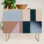 Modern Abstraction  Mocha Mousse Credenza Gallery Image 1